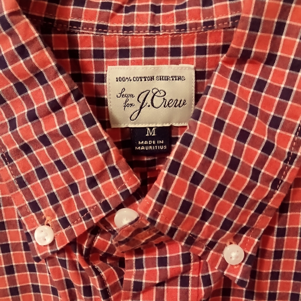 J. Crew Plaid Shirt Short Sleeve